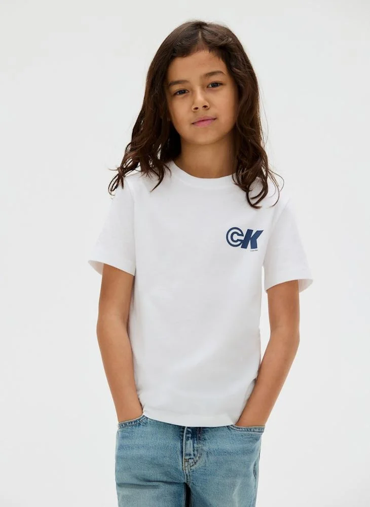 Calvin Klein Jeans Kids Logo Crew Neck T-Shirt