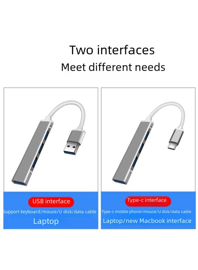 نيوترل Type-c محور توسيع متعدد الوظائف لتمديد USB3.0 من واحد إلى أربعة للهواتف المحمولة وأجهزة اللابتوب - Image 3