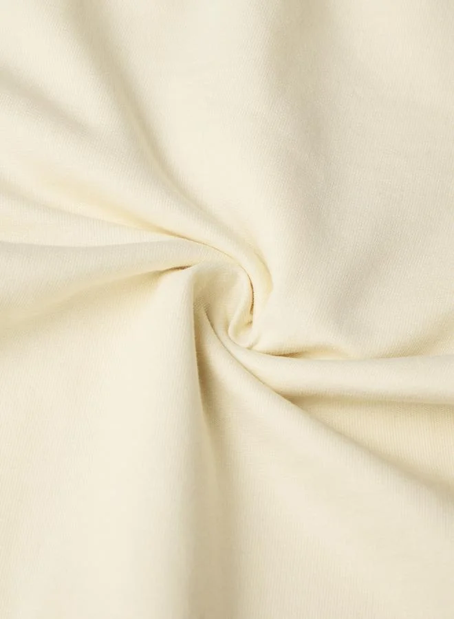 The Souled Store  Cream Solid Flared Joggers for Women | Best Price UAE