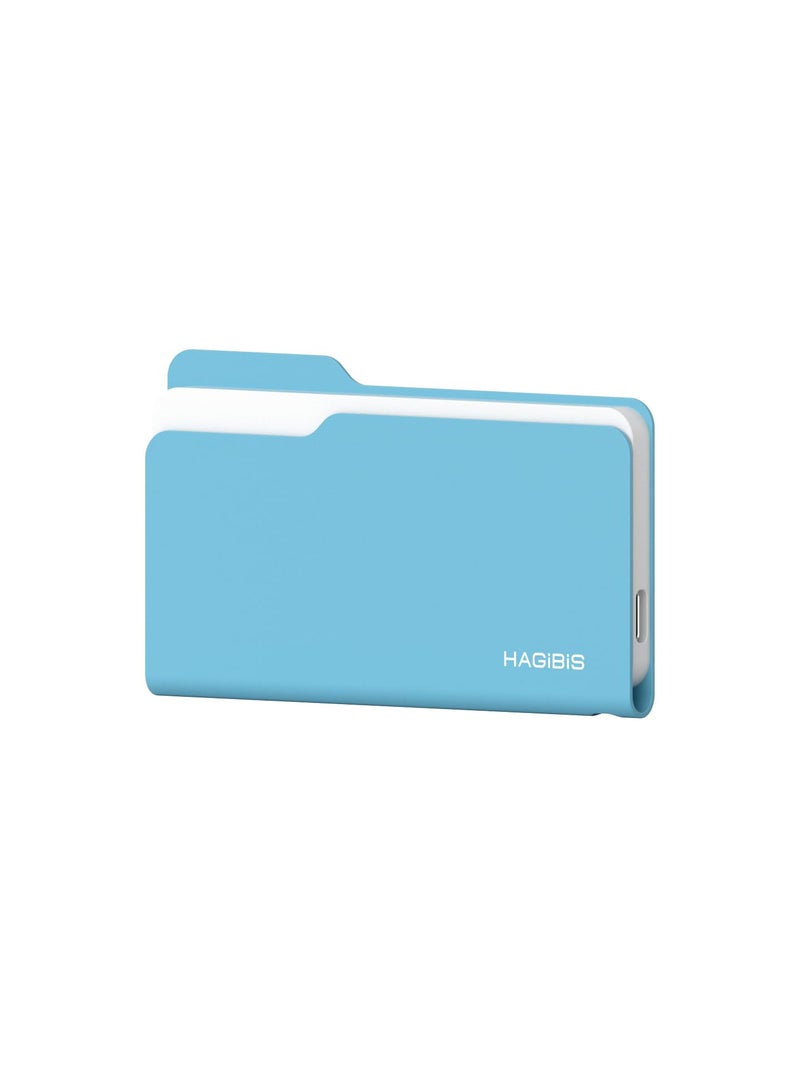 Hagibis SSD Enclosure, Folder Style USB 3.2 Gen2 10Gbps to NVMe PCI-E M.2 SSD Case, M.2 External Hard Drive Enclosure for MacBook Laptop iPad Android iPhone 17 Pro Max (Blue 2230-2280) - Image 1