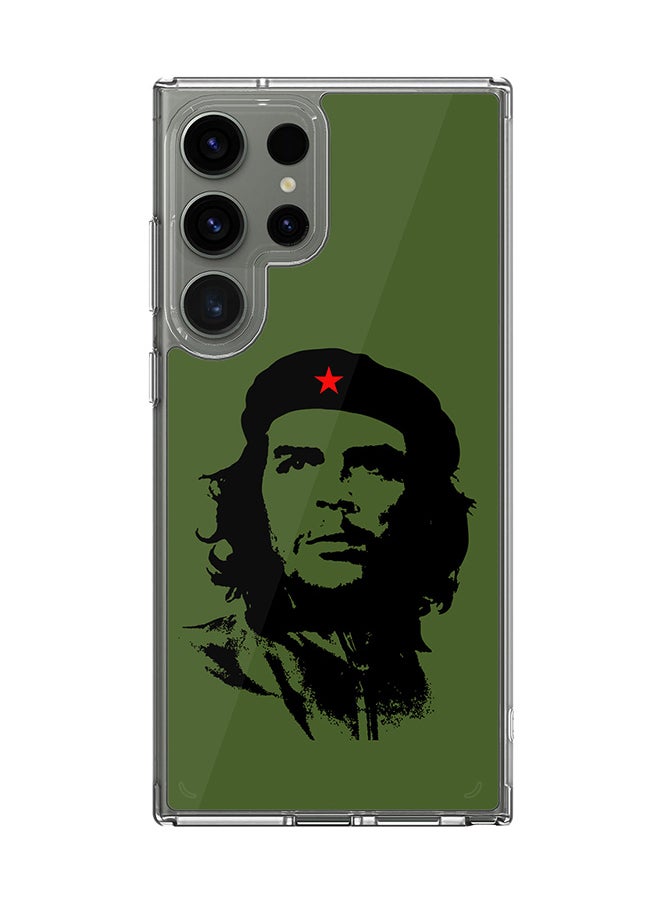Stylizedd Classic Clear Case for Samsung Galaxy S24 Ultra , Hybrid Soft Case Flexible Edges Anti Drop TPU PC Gel Thin Transparent Cover - Che Guevara  - Image 1