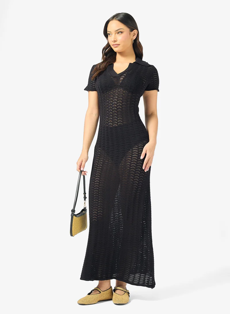 Ginger Crochet Maxi Beach Dress