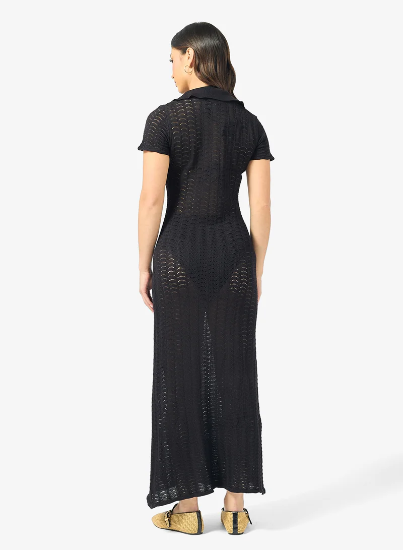 Ginger Crochet Maxi Beach Dress