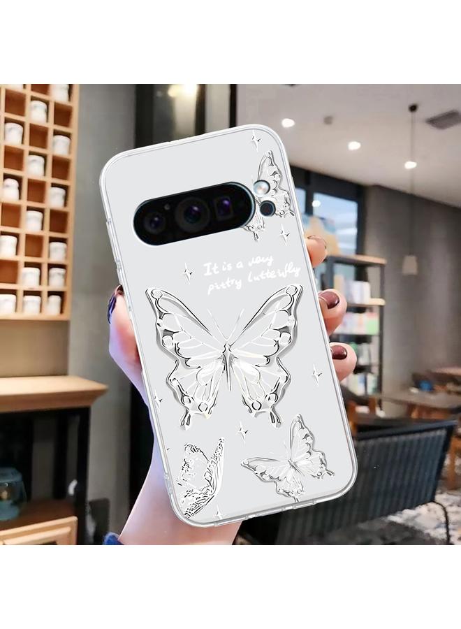 Zaboon Case For Google Pixel 9 Pro Colored Drawing Pattern Transparent TPU Phone Case - Image 2