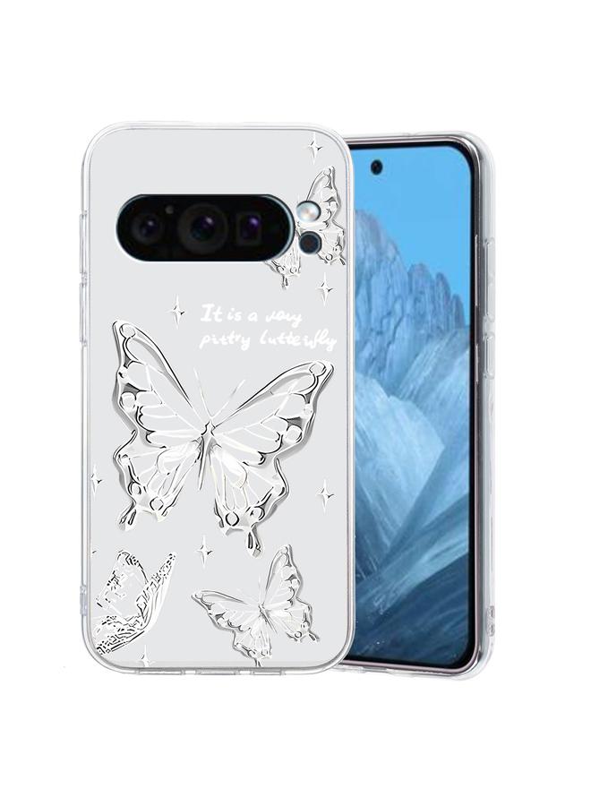 Zaboon Case For Google Pixel 9 Pro Colored Drawing Pattern Transparent TPU Phone Case - Image 1