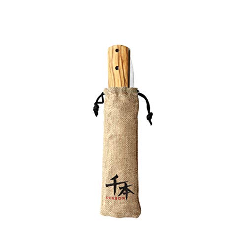 SENBON 440A stainless steel Ultra sharp pocket folding Japanese peeling utility knife Natural Olive Handle Camping trip Outdoor Portable knife - Image 5