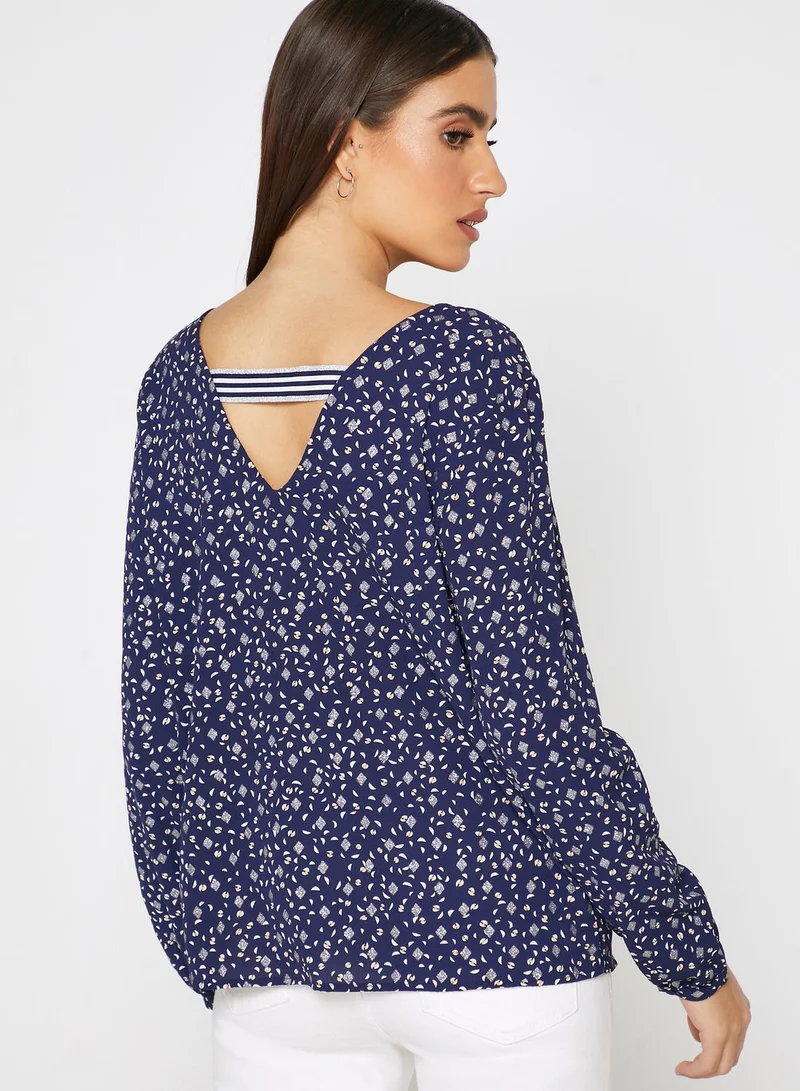 ONLY V-Neck Printed Top