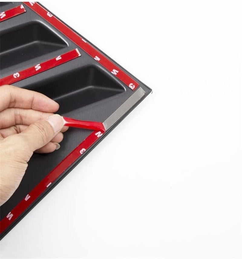 QASULER Car Rear Window Shutter Louver Vent Panel Cover Trim - Image 3