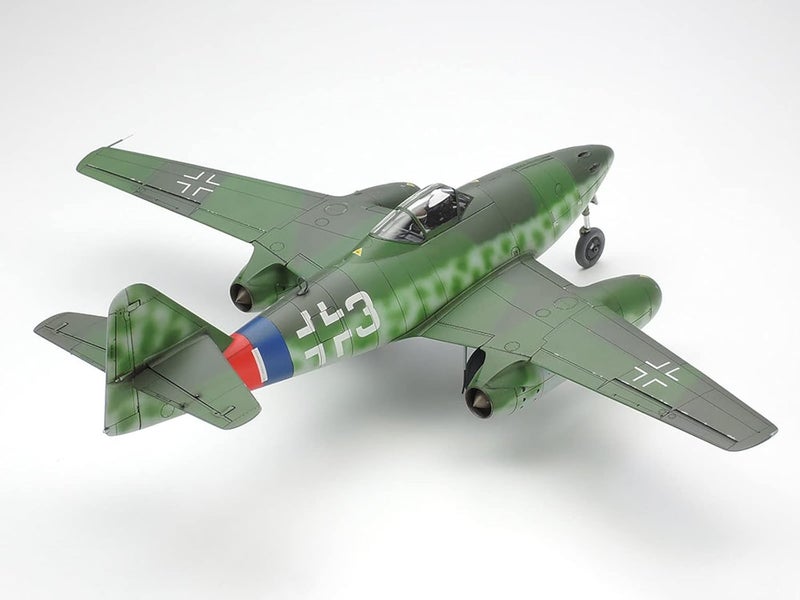 Tamiya 1:48 WWII German Messerschmitt Me262 A-1A Model Kit - Unpainted Plastic Assembly Craft - Image 3
