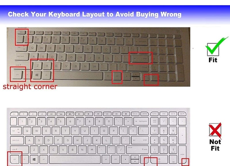 Oaky Keyboard Cover Compatible with Envy x360 2-in-1 Laptop 15M-BQ021DX 15M-BQ121DX 15M-CP0011DX 15M-CP0012DX 15M-CN0011DX, 15.6 inch Ultra Thin TPU Clear Keyboard Skin Protector - Image 2