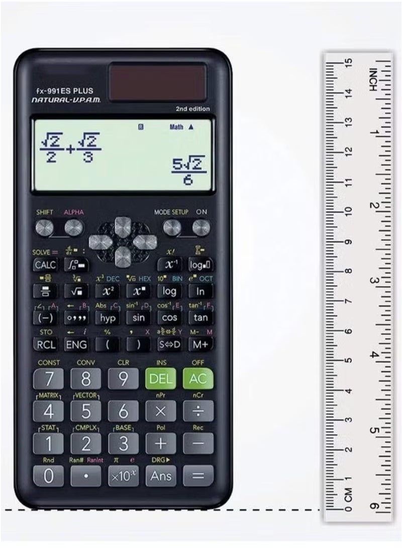 JOYFOCUS Fx-991Es Plus 2nd Edition Scientific Calculator Black - Image 3