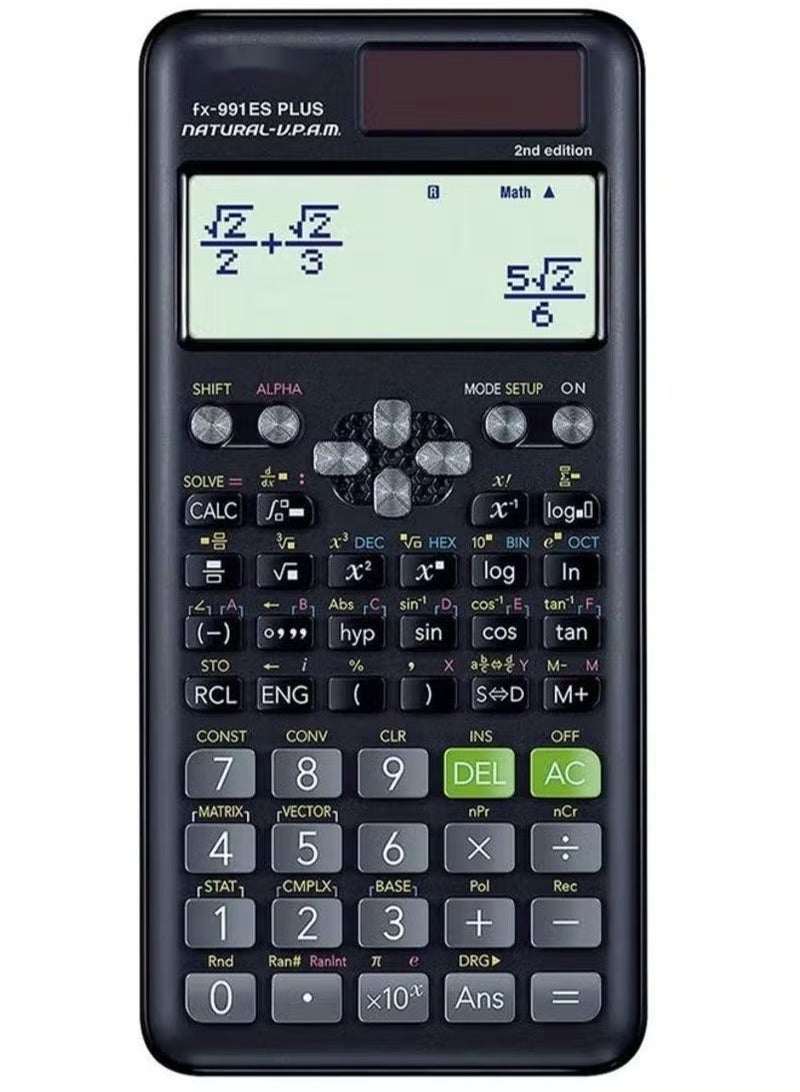 JOYFOCUS Fx-991Es Plus 2nd Edition Scientific Calculator Black - Image 1