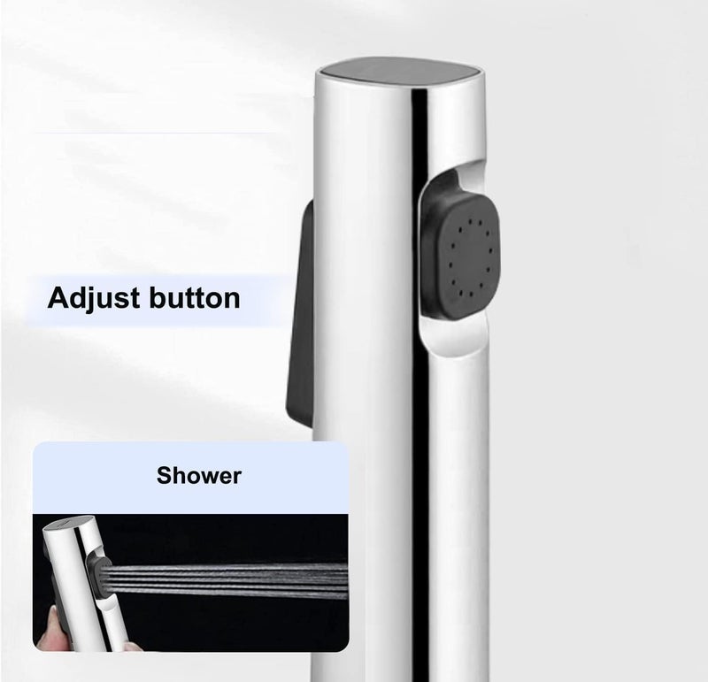 BWDM ABS Health Faucet with SS304 Grade 15 Meter Flexible and Spring Heavy Metal Hose Pipe and Wall Hook Also Use for Shower Head Chrome Finish Jet Spray for Toilet - Image 4