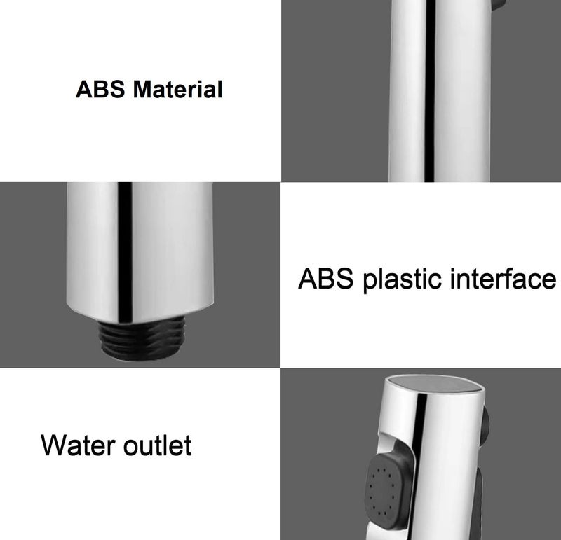 BWDM ABS Health Faucet with SS304 Grade 15 Meter Flexible and Spring Heavy Metal Hose Pipe and Wall Hook Also Use for Shower Head Chrome Finish Jet Spray for Toilet - Image 3