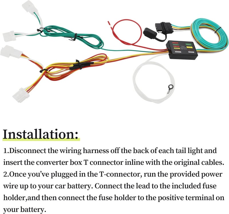 Oyviny Custom 4 Way Flat Trailer Wiring Harness for Nissan Rogue and Infiniti Models - Image 5