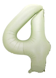 Foil Number Balloon 16" No.4 Cream Color