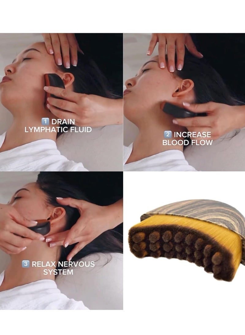 Lymphatic Contour Face Brush, Chin & Jawline Sculpting, Lymphatic Drainage Massager for Face, Ergonomically Designed to Fit The Skin Precisely and Relieve Fatigue (1PCS) - Image 3