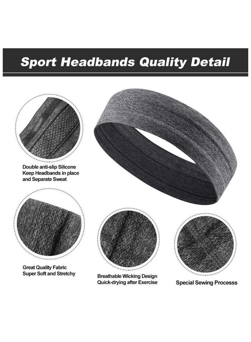 Loquat Men Women Sweat Wicking Sports Headband - Image 2
