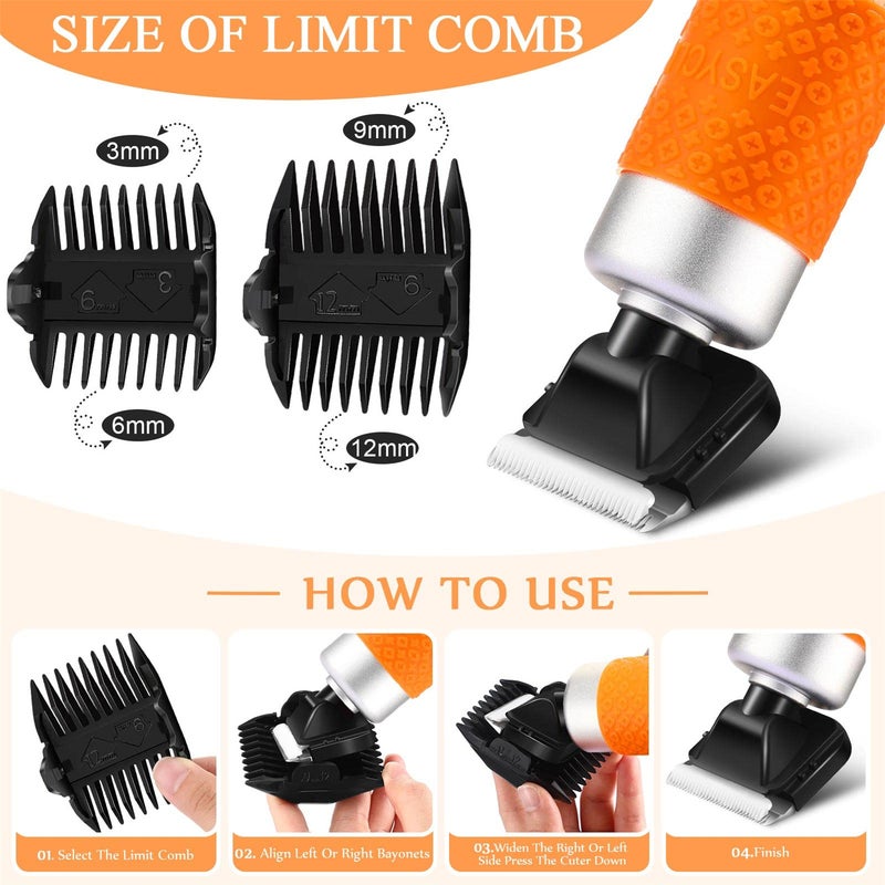 Electric Carpet Trimmer Low Noise Professional Electric Carpet Trimmer Pet Trimmer Low Noise Vibration Carpet Trimmer 200W High Power, Stepless Speed Control - Image 3