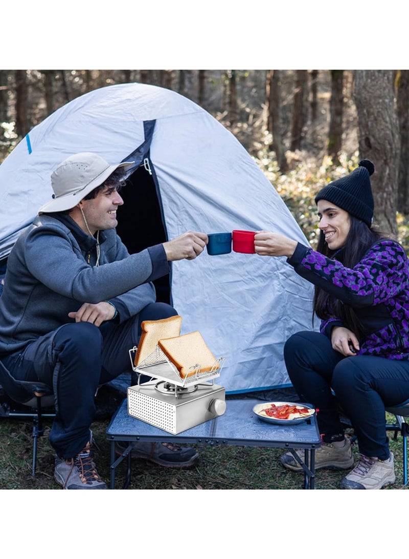 CMGTYYD. الخبز والتخييم، الفولاذ المقاوم للصدأ، الغاز، التصميم المدمج والقابل للطي، الخبز موحد، الشواء متعدد الوظائف، في الهواء الطلق - Image 4