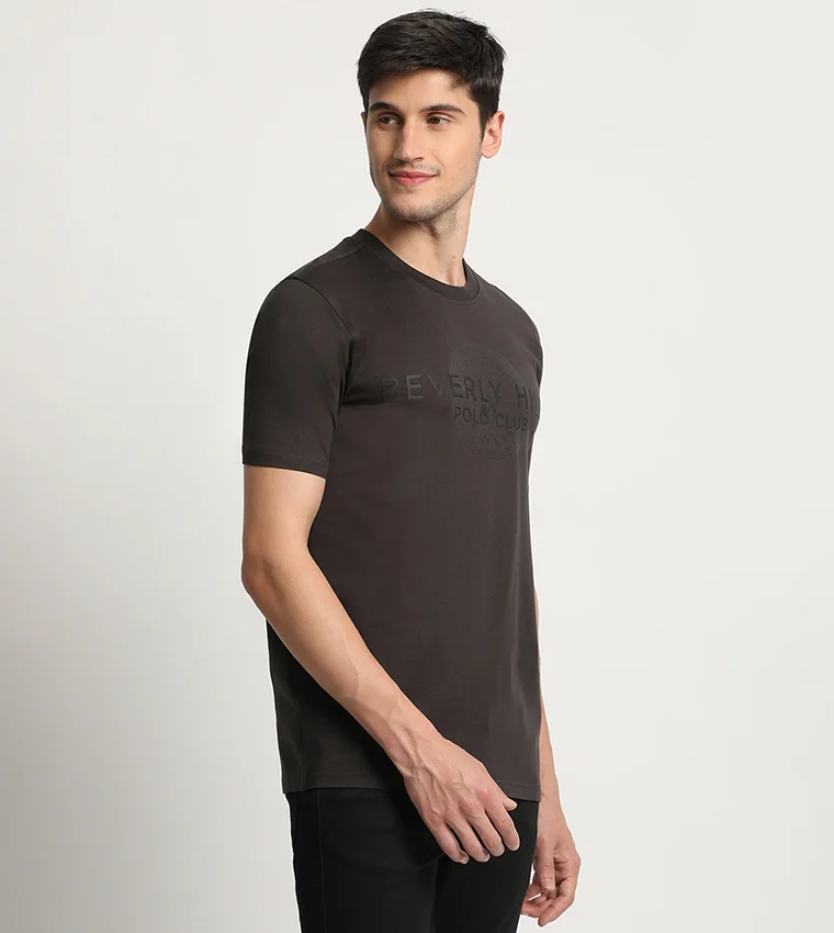BEVERLY HILLS POLO CLUB Beverly Hills Polo Club Logo Print Short Sleeves T-Shirt