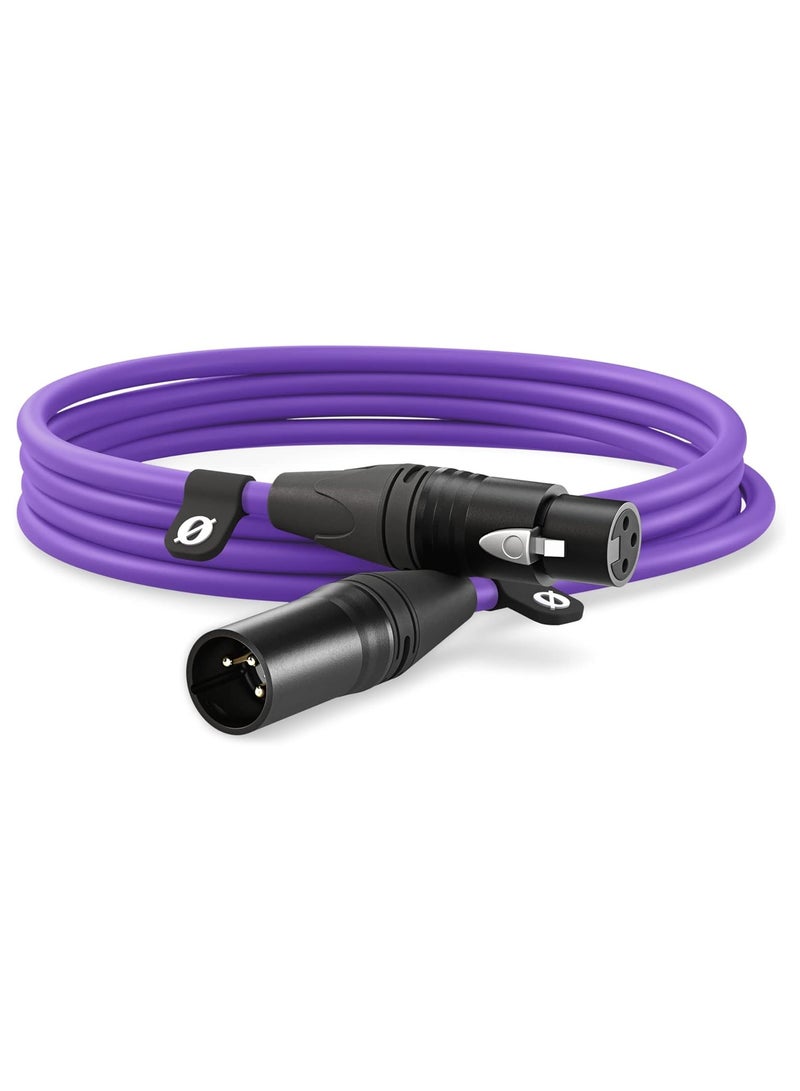 RODE XLR3MPU Xlr Cable 3M XLR3MPU Purple - Image 1