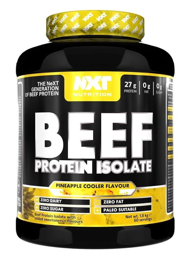 NXT Nutrition Beef Protein Isolate Zero Dairy Pineapple Cooler Flavour 60 Servings 1800g - Image 1