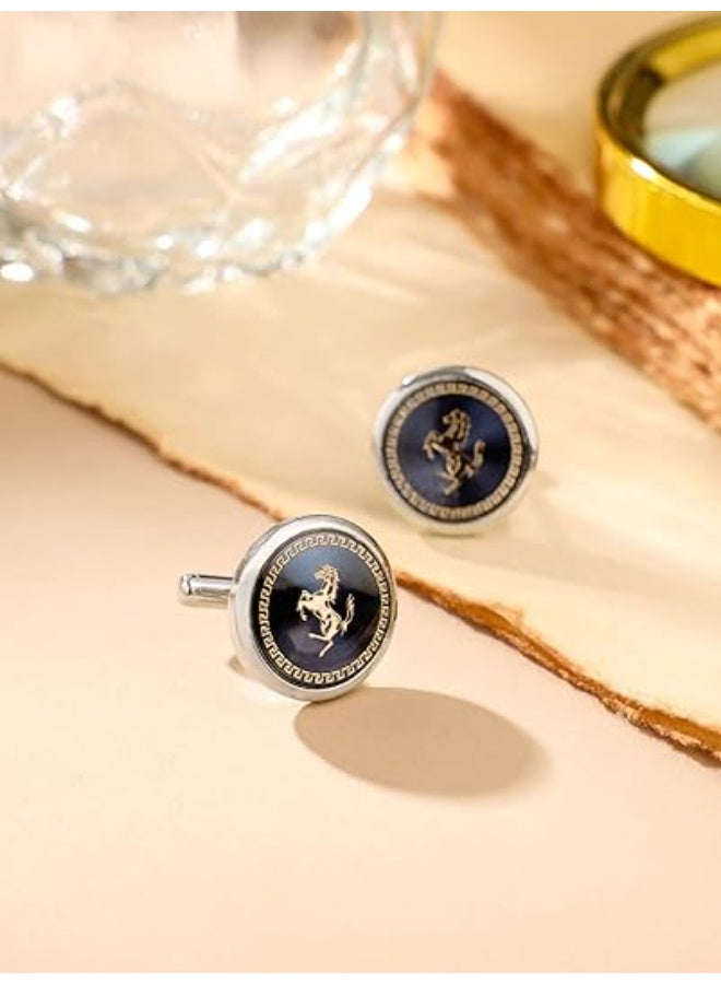 Yellow Chimes Cufflinks for Men and Boys Cuff links | Formal Stainless Steel Cufflink For Men | Birthday Gift for Men and Boys Anniversary Gift for Husband - Image 2