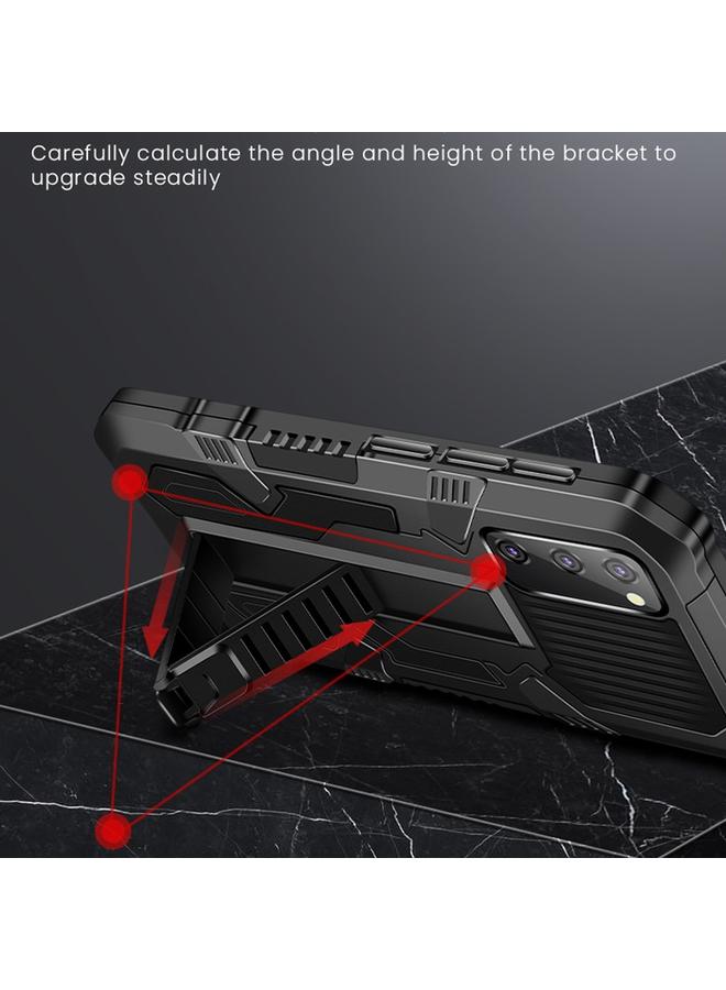 اس-توب جراب لهاتف Samsung Galaxy A51 / Galaxy A31 Vanguard Warrior All Inclusive، جراب واقٍ مزدوج اللون مقاوم للصدمات من مادة TPU + PC مع حامل - Image 4