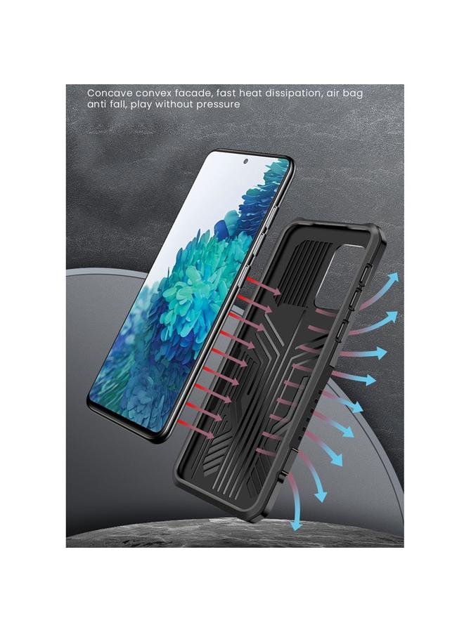 اس-توب جراب لهاتف Samsung Galaxy A51 / Galaxy A31 Vanguard Warrior All Inclusive، جراب واقٍ مزدوج اللون مقاوم للصدمات من مادة TPU + PC مع حامل - Image 5