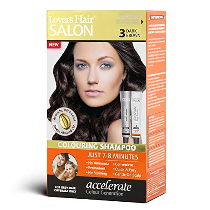 Lover's Hair Salon Colouring Shampoo - #3 Dark Brown - Image 1