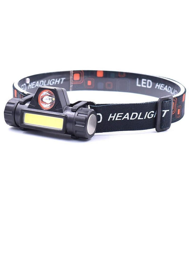 Waterproof Rechargeable Headlight By Ishwaz Suitable For All Severe Weather Conditions Very Durable And Super Bright Light With Multi Modes Adjustable Strap Fast Charging And Long Battery Timing