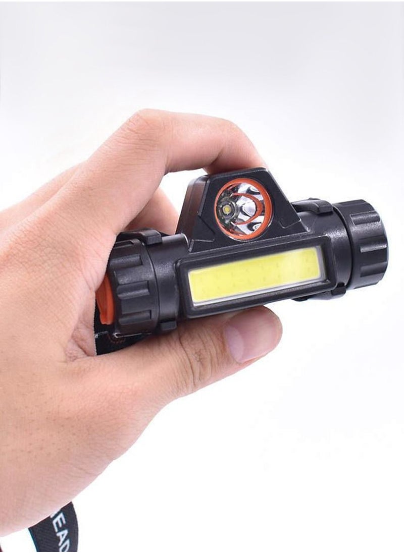 Waterproof Rechargeable Headlight By Ishwaz Suitable For All Severe Weather Conditions Very Durable And Super Bright Light With Multi Modes Adjustable Strap Fast Charging And Long Battery Timing