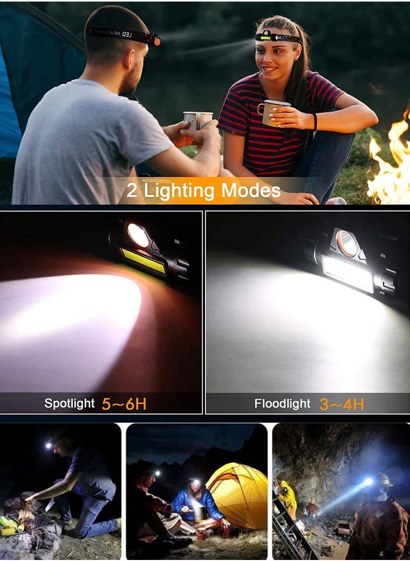 Waterproof Rechargeable Headlight By Ishwaz Suitable For All Severe Weather Conditions Very Durable And Super Bright Light With Multi Modes Adjustable Strap Fast Charging And Long Battery Timing