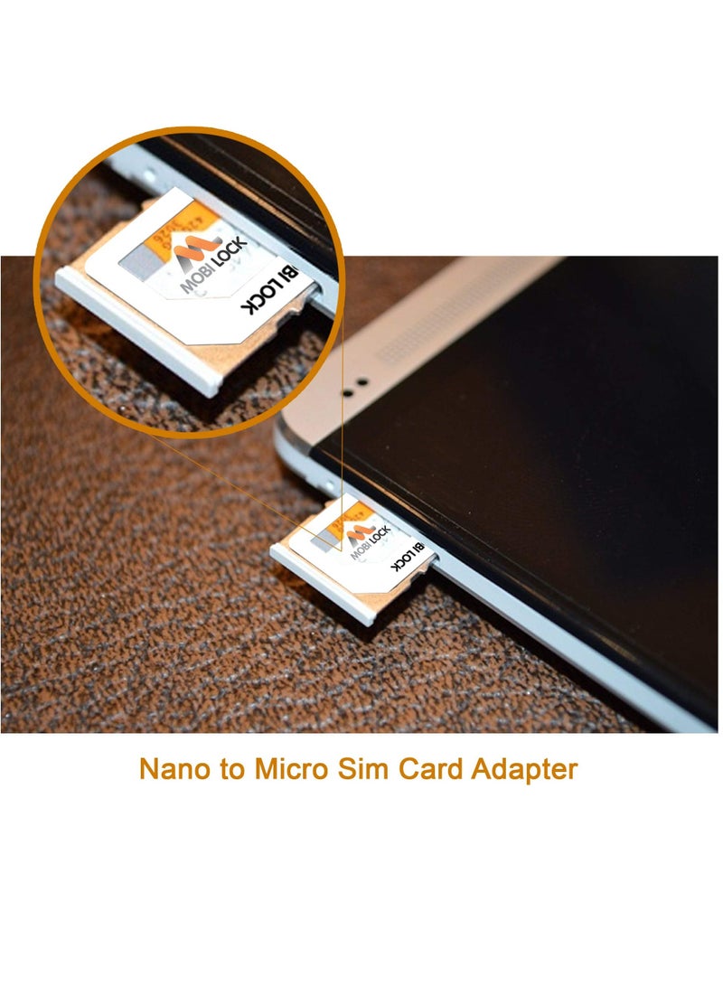 6 in 1 Sim Card Adapter Kit Micro Nano and Standard Sim Compatible With All Iphone 14 13 X Pro and All Iphone Series All Other Android Smartphone Devices