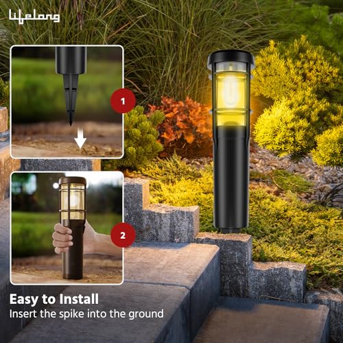 Lifelong Solar Outdoor Garden Light for Home Decor- Solar Panel with LED Light & Upto 10hrs use - Waterproof Wall Lamp - Light Sensor - Light for Garden Pathway Staircase Lawns - Image 3