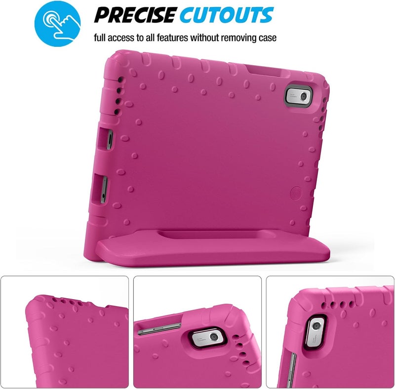 Procases Kids Case For Lenovo Tab M9 9 Inch 2023, Shockproof Lightweight Kids Friendly Case With Convertible Handle Stand For Girls Boys Children Toddler Baby -Magenta - Image 4