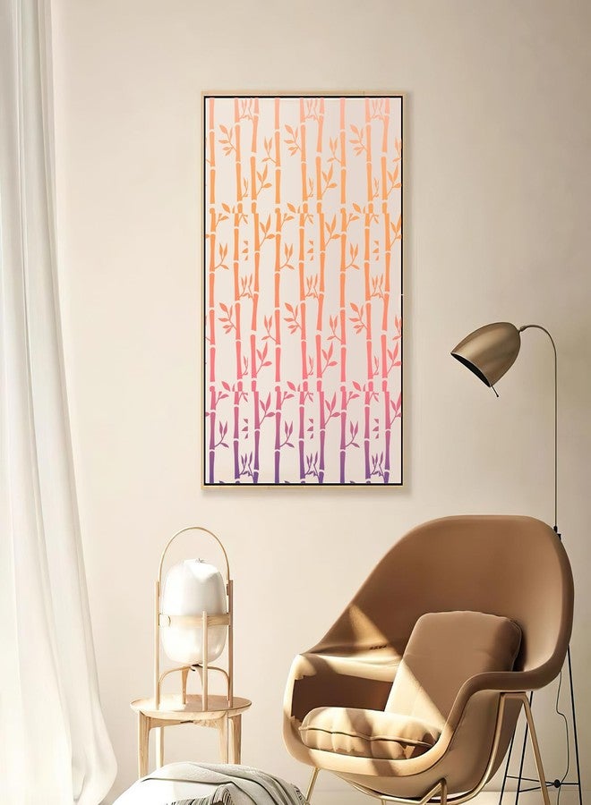 AFRITEE Border Stencils for Painting on Wood - 15 Pcs 4 x 8 Inches Small Branch Flower Painting Template for Wood Burning, Mandala Pattern Reusable Drawing Template for Porch Border Wall Home Decoration - Image 3