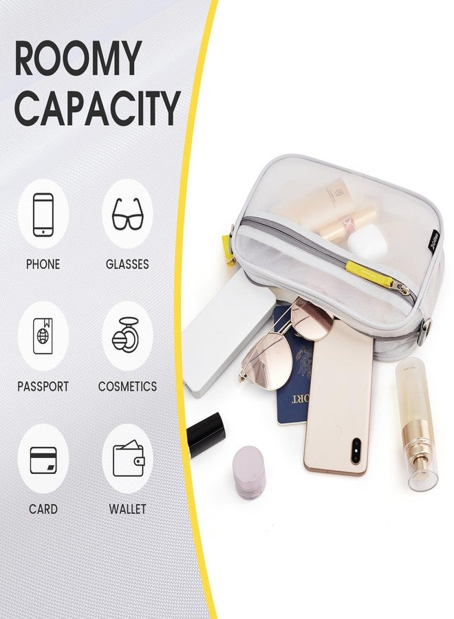 جي4فري حقيبة G4Free شفافة، حقيبة كروس صغيرة معتمدة للاستخدام في الملاعب، حقيبة يد شفافة للنساء للحفلات الموسيقية والفعاليات الرياضية - Image 4