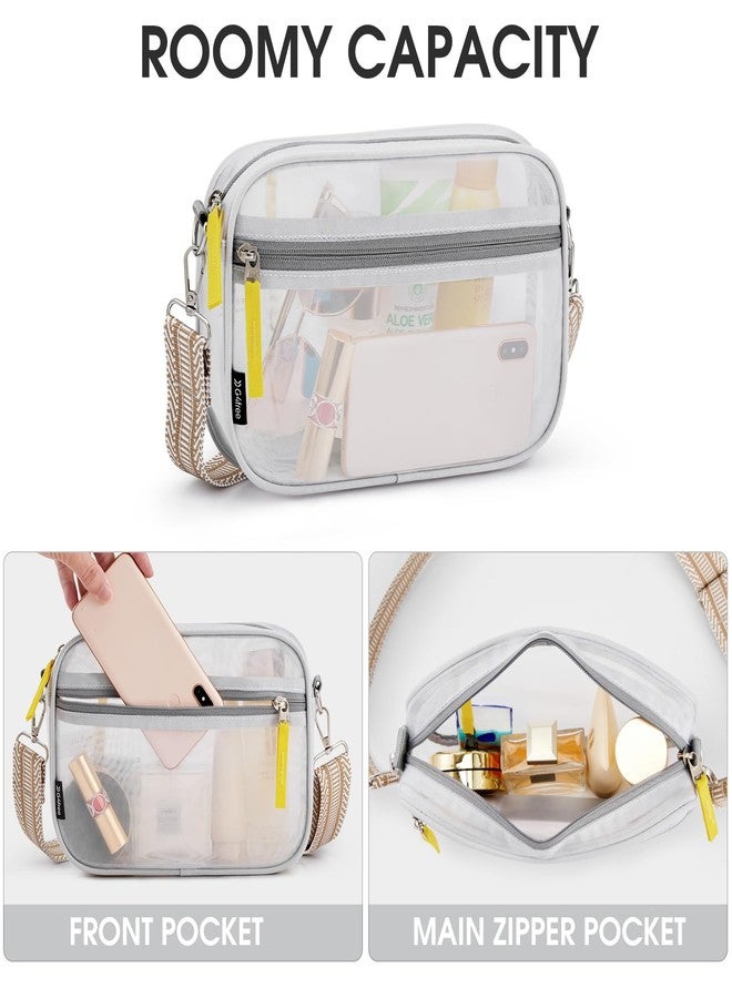 جي4فري حقيبة G4Free شفافة، حقيبة كروس صغيرة معتمدة للاستخدام في الملاعب، حقيبة يد شفافة للنساء للحفلات الموسيقية والفعاليات الرياضية - Image 5