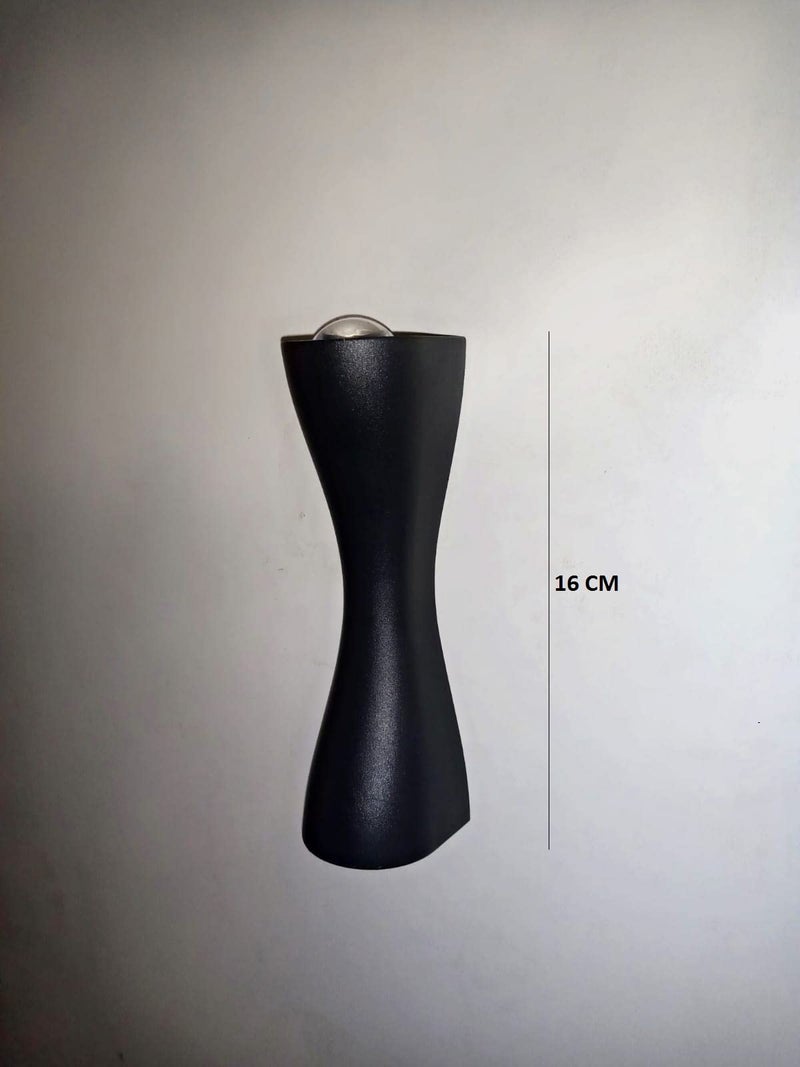 FILLISKA Aluminium 6 Watt Led Indoor/Outdoor Up/Down Creative Wall Light, Warm White, Ip-65 Rainproof&Shockproof Body. (Black) - Image 3