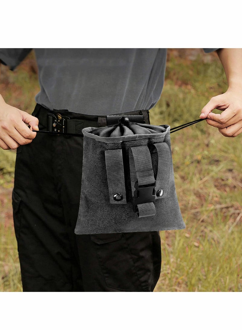 SYOSI Canvas Bag, Black Collapsible Foraging Pouch, Garden Vegetable Storage Pouch Canvas Fruit Picking Bag, Mushroom Foraging Belt Bag for Outdoor Camping Hiking Hunting Travel Beachcombing  - Image 2