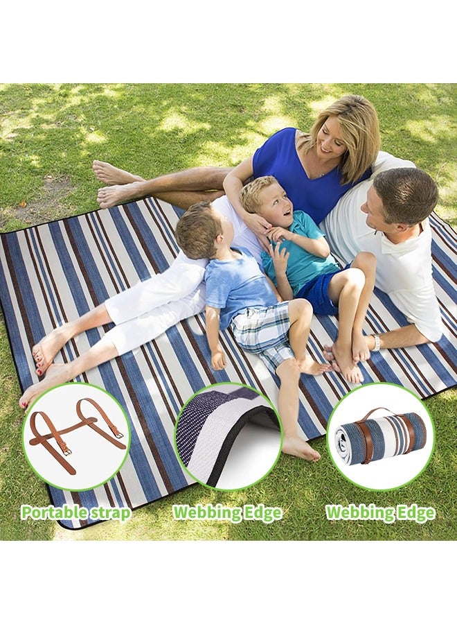 200*200cm Large Picnic Blanket, 3-layer Thickened Beach Mat, Suitable for Outdoor Camping, Beach and Family Party - Image 3