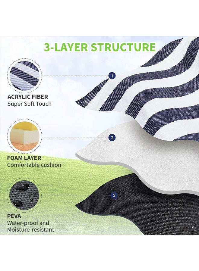 200*200cm Large Picnic Blanket, 3-layer Thickened Beach Mat, Suitable for Outdoor Camping, Beach and Family Party - Image 2