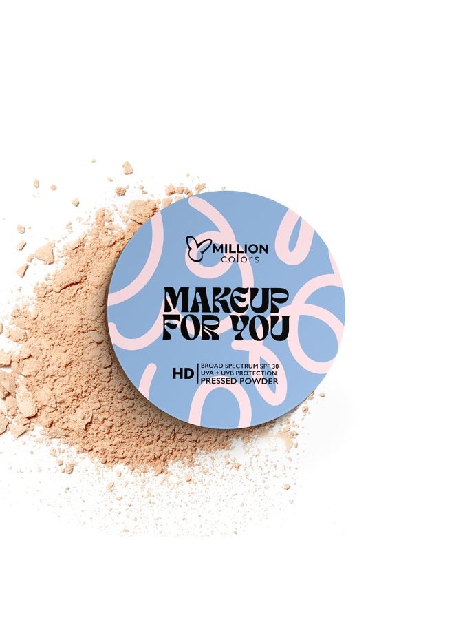 Million Colors Compact Powder SPF 30 - Banana 05, 12g | Poreless Face Powder for Glowing Skin | Oil Control Matte Finish | Hides Imperfections | Blends Effortlessly | For All Skin Types - Image 1