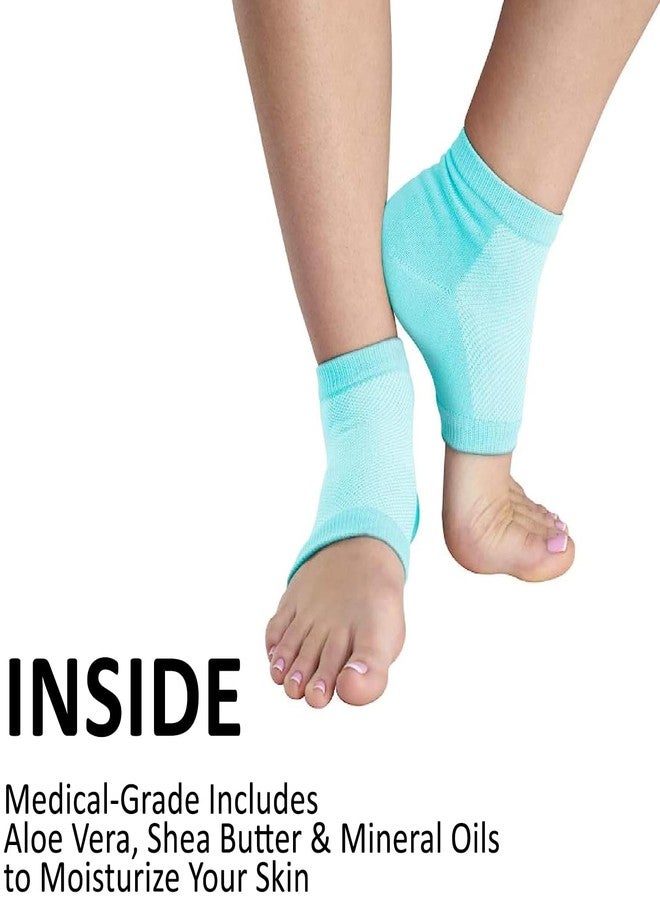 INEVER Silicone Gel Heel Socks For Dry Hard Anti Cracked Heels pain Relief Repair Protector, Foot Care Support Socks Men & Women (Free Size,1 Pair) - Image 3
