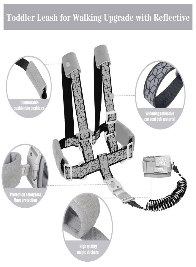 WSZCML Toddler Leash for Walking, Toddler Safety Harnesses Leashes, Safety Harness with Lock for Kids, Anti Lost Wrist Link for Toddlers ，Upgrade with Reflective Tape Liner（6.5ft）for Kids - Image 3
