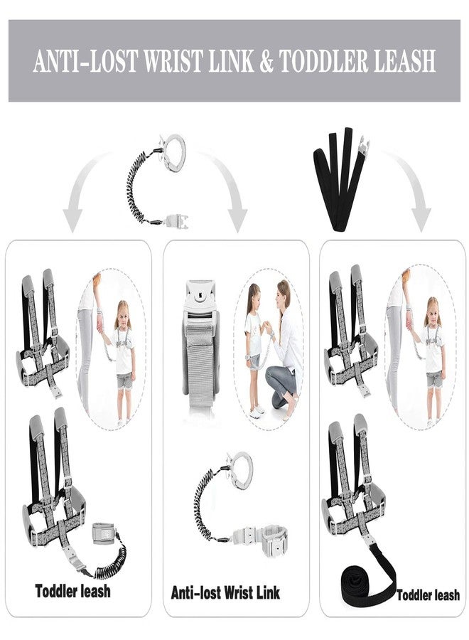 WSZCML Toddler Leash for Walking, Toddler Safety Harnesses Leashes, Safety Harness with Lock for Kids, Anti Lost Wrist Link for Toddlers ，Upgrade with Reflective Tape Liner（6.5ft）for Kids - Image 2