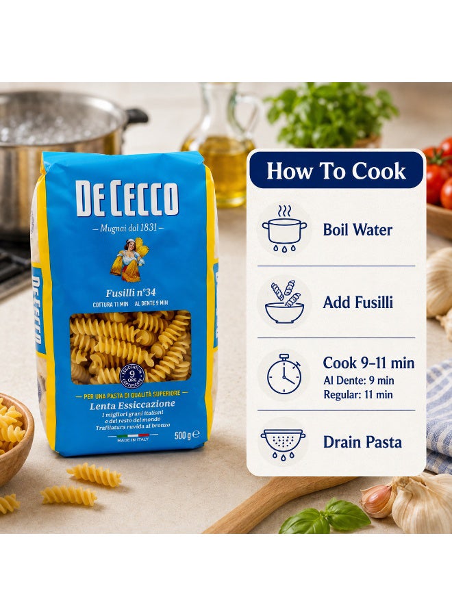 DECECCO مكرونة فوسيلي # 34 500 جرام - Image 4