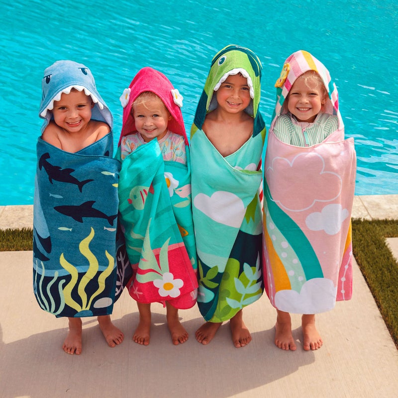 Stephen Joseph girls HOODED TOWEL, Mermaid, 46 X24 US - Image 5